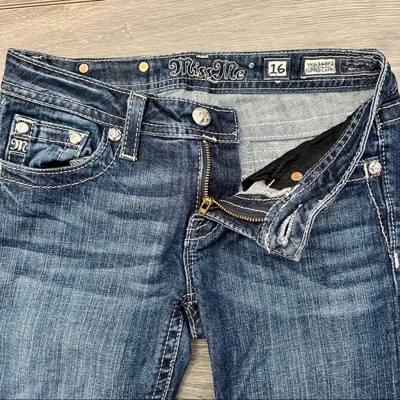 Miss Me Cuffed Capri Girls size 16 - Picture 5 of 8